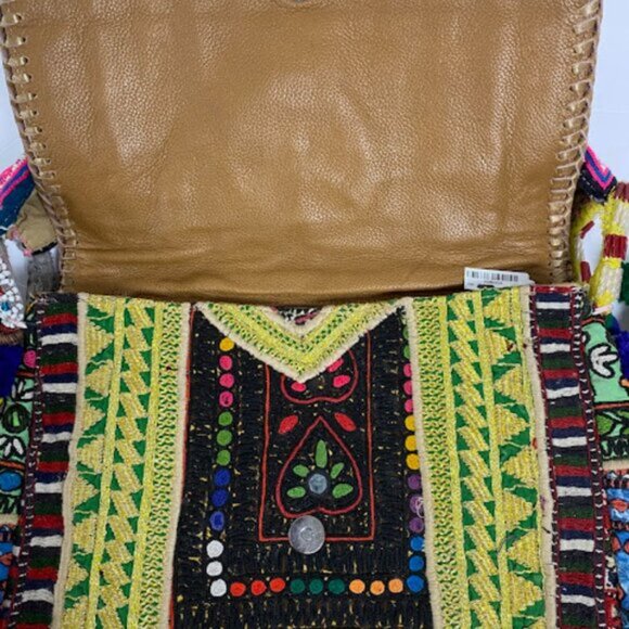 Multi-color Women's Boho Messenger Bag Crossbody Bag Medium - Picture 9 of 13
